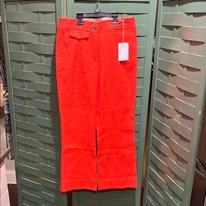 J.CREW cropped orange pants :: size 4 NWT